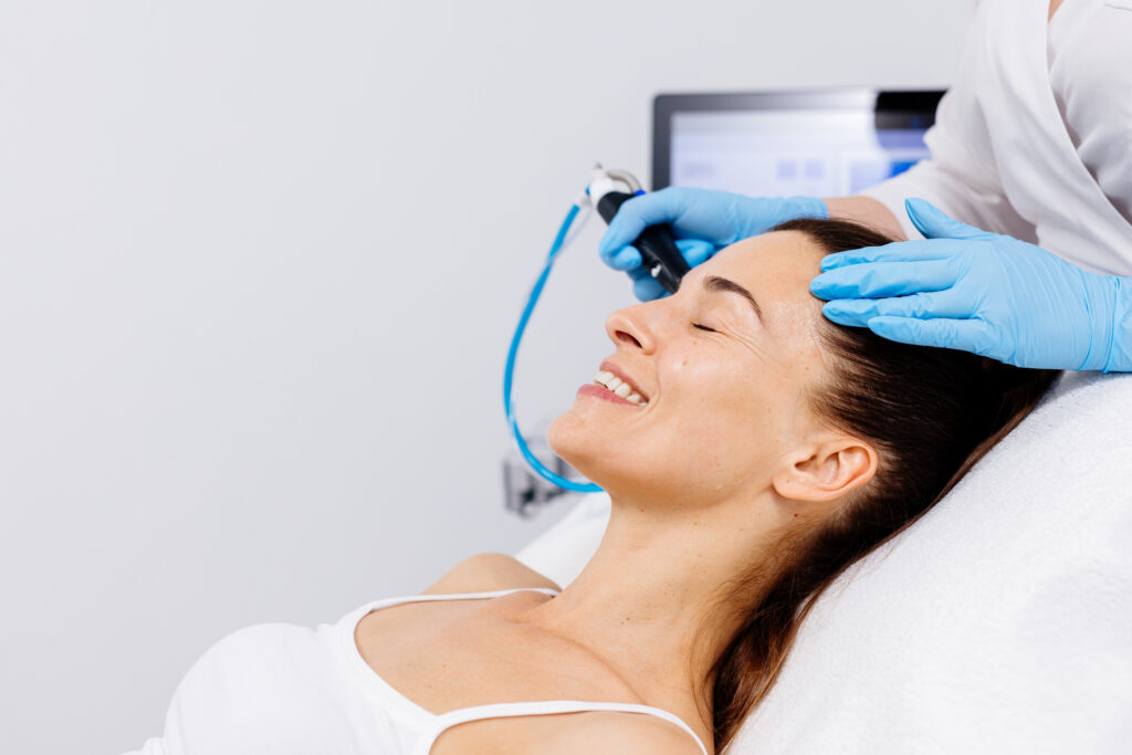 Med spa laser skin treatment