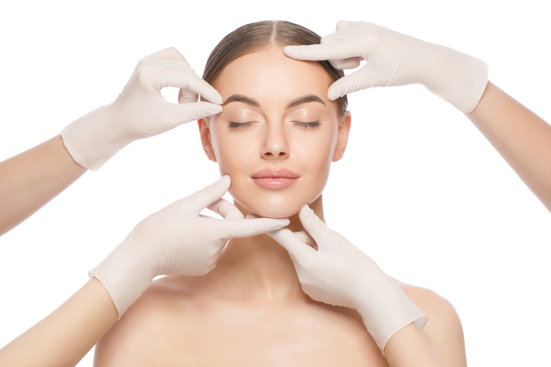 Plastic surgery consultation and facial assessment